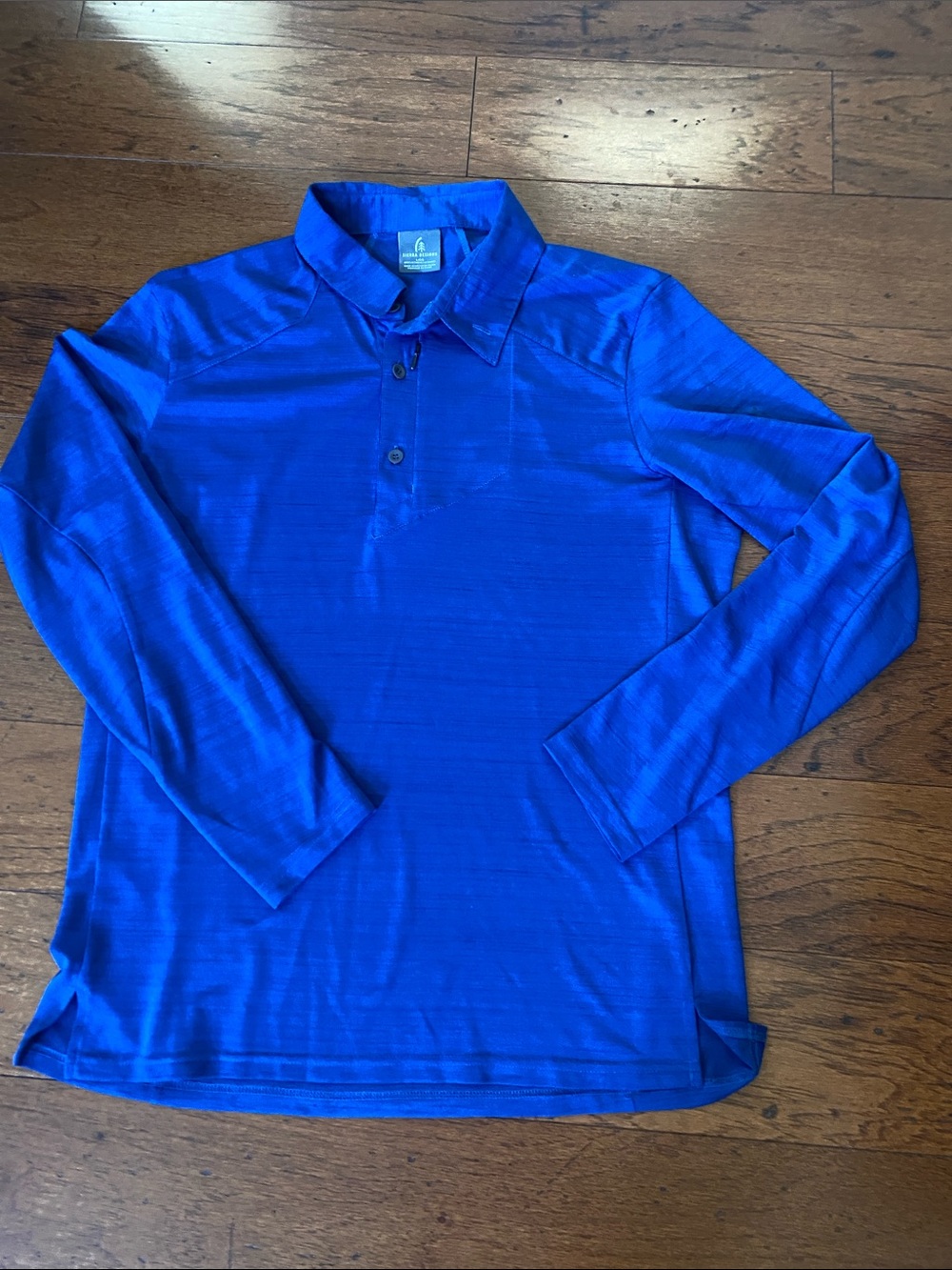 Sierra Designs men’s long sleeve polo shirt-large